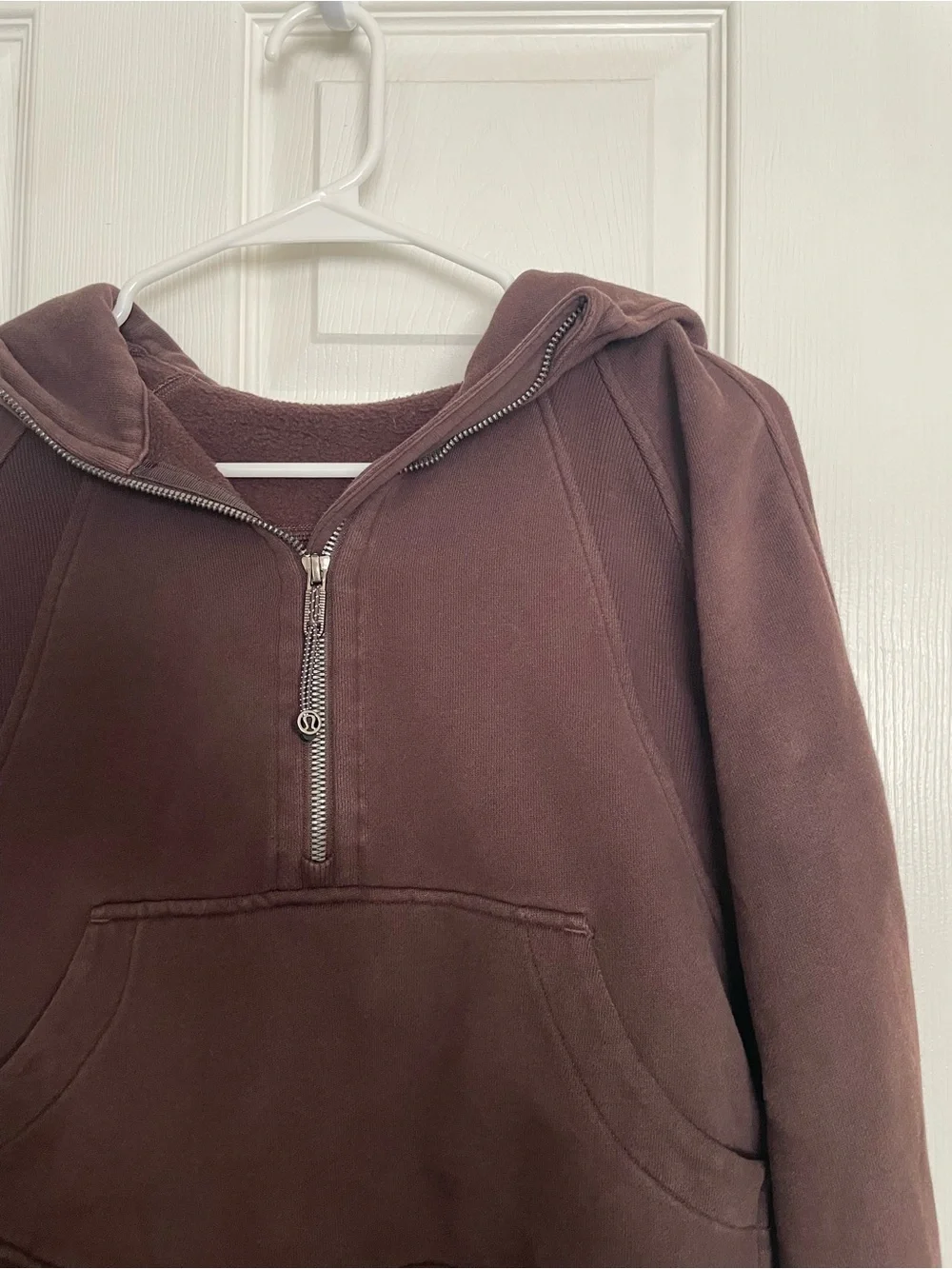 Lululemon Women's XS/S Scuba Espresso Brown Half-Zip Hoodie Sweatshirt